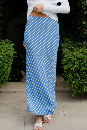 Caitlin Crisp - Enamoured Skirt, Candy Blue Stripe