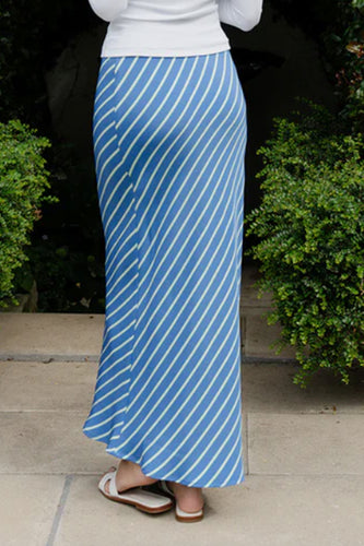 Caitlin Crisp - Enamoured Skirt, Candy Blue Stripe