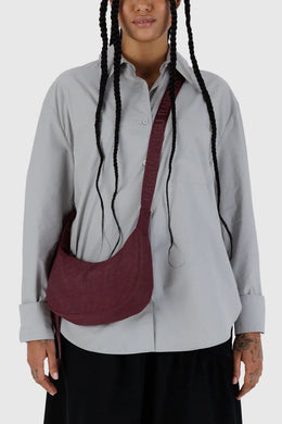 Baggu - Small Nylon Crescent Bag, Mahogany