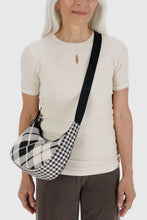 Baggu - Small Nylon Crescent Bag, Mixed Plaid