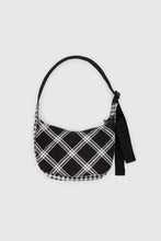 Baggu - Small Nylon Crescent Bag, Mixed Plaid