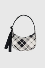 Baggu - Small Nylon Crescent Bag, Mixed Plaid