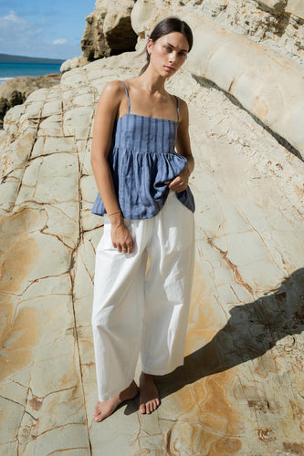 Sophie - Effortless Pant, Chalk