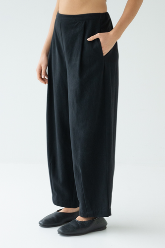 Sophie - Effortless Twill Pant, Black