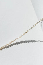 Sophie - Pearl Mini Link Necklace, Gold