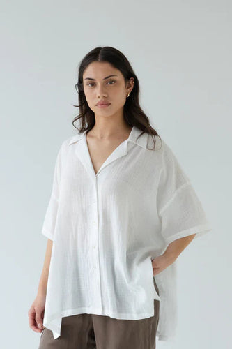 Sophie - Short Sleeves Shirt, Chalk Check