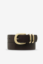 Status Anxiety - Let It Be Belt, Chocolate/Gold