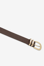 Status Anxiety - Let It Be Belt, Chocolate/Gold