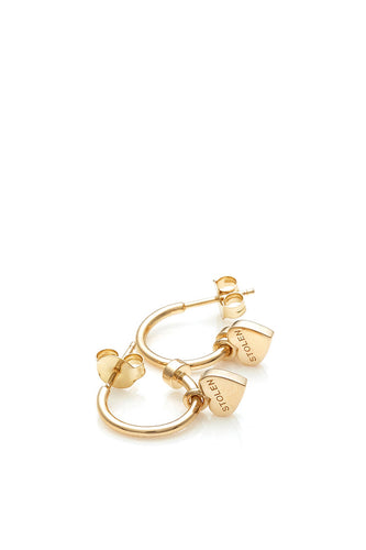Stolen Girlfriends Club Jewellery - Stolen Heart Anchor Sleeper, 18K Gold Pated