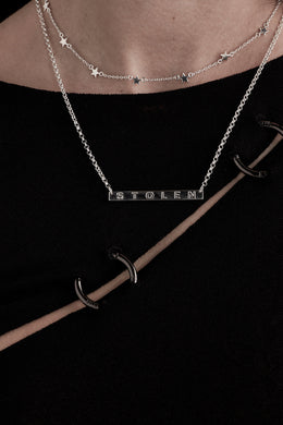 Stolen Girlfriends Club Jewellery - Stolen Plank Necklace, Silver