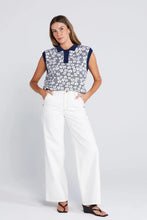 Thing Thing - Fairway Flowers Polo, Bleached Navy