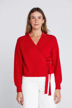 ThingThing - Wrapt Cardigan, Sizzling Scarlet