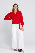 ThingThing - Wrapt Cardigan, Sizzling Scarlet
