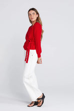 ThingThing - Wrapt Cardigan, Sizzling Scarlet