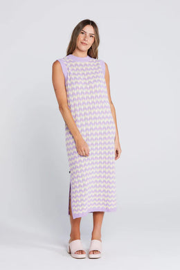 Thing Thing - Squiggle Tank Dress, Creamy Lilac
