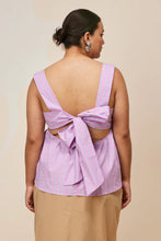 Ruby - Margie Tie Top, Pink Stripe