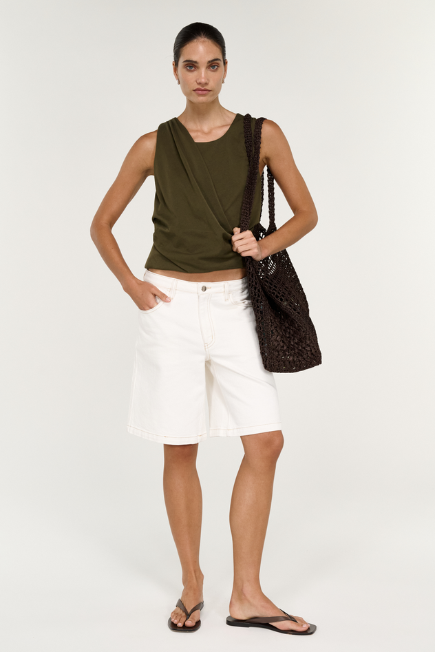 Staple The Label - Tovae Draped Tank, Olive
