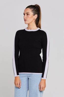 Thing Thing - Unity Long Sleeve, Black / Lilac