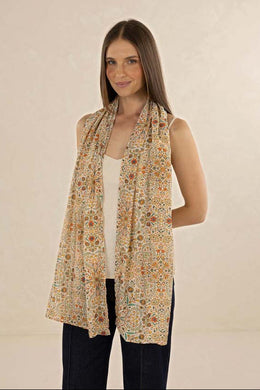 Humidity - Turkish Delight Scarf, Almond Print