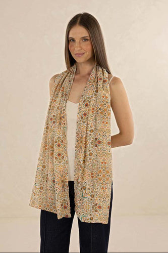Humidity - Turkish Delight Scarf, Almond Print