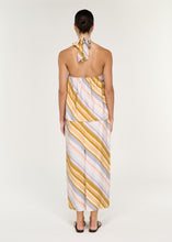 Staple The Label - Veda Midi Skirt, Gold Multi Stripe