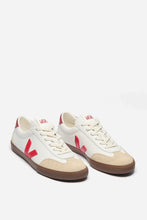Veja - Volley Leather Sneaker, White/Pekin/Bark