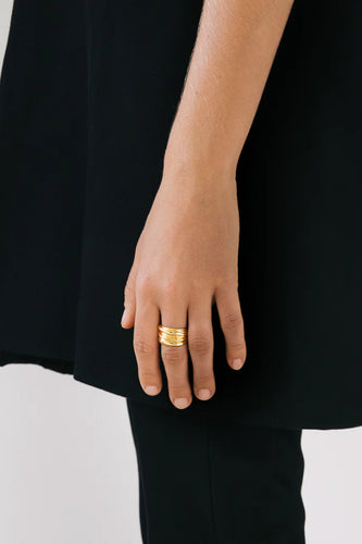Flash Jewellery - Vertigo Ring, 14k Gold Vermeil