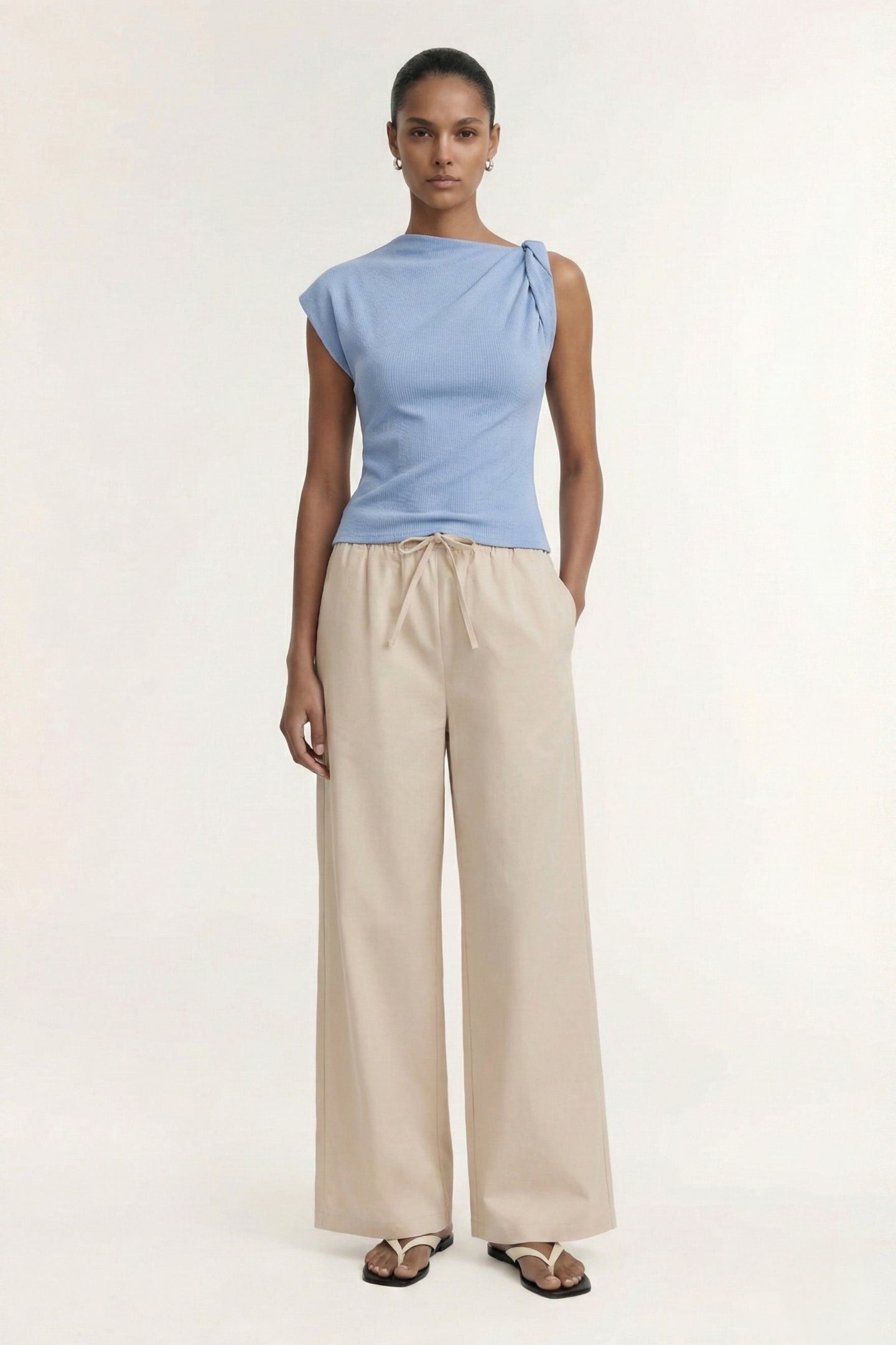 Staple The Label - Willow Drawstring Pant, Stone
