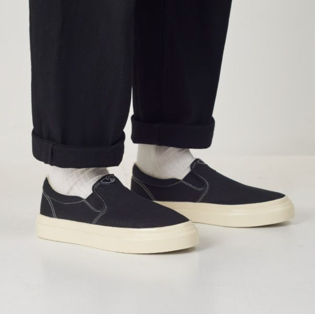 Stepney Workers Club Lister Canvas Sneaker Black Trouble