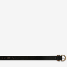 Status Anxiety - Let It Be Belt, Black/Gold
