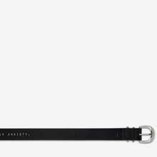 Status Anxiety - Let It Be Belt, Black/Silver