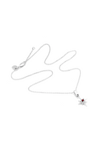 Stolen Girlfriends Club Jewellery - Lucky Star Necklace in Sterling Silver / Garnet