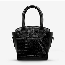 Status Anxiety - Worst Behind Us Bag, Black Croc Emboss