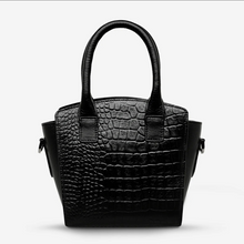 Status Anxiety - Worst Behind Us Bag, Black Croc Emboss