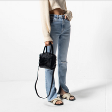 Status Anxiety - Worst Behind Us Bag, Black Croc Emboss