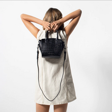 Status Anxiety - Worst Behind Us Bag, Black Croc Emboss