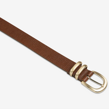 Status Anxiety - Let It Be Belt, Tan/Gold