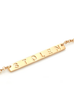 Stolen Girlfriends Club Jewellery - Plank Necklace, Gold Plated