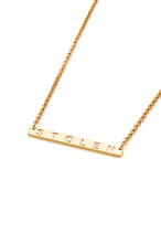 Stolen Girlfriends Club Jewellery - Plank Necklace, Gold Plated