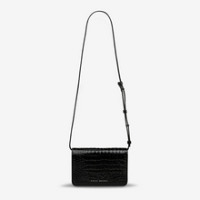 Status Anxiety - She Burns Bag, Black Croc Emboss