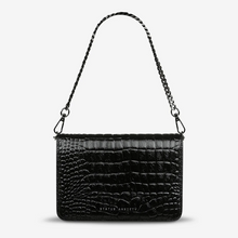 Status Anxiety - She Burns Bag, Black Croc Emboss