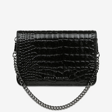 Status Anxiety - She Burns Bag, Black Croc Emboss