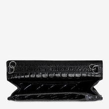 Status Anxiety - She Burns Bag, Black Croc Emboss