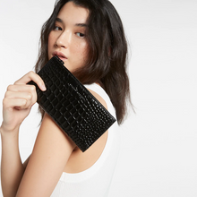 Status Anxiety - Old Flame Wallet, Black Croc Emboss