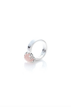 Stolen Girlfriends Club Jewellery - Love Claw Ring, Rose Quartz/Sterling Silver