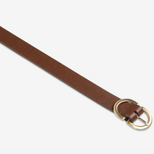 Status Anxiety - In Reverse Belt, Tan/Gold