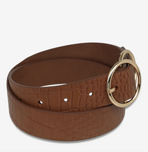 Status Anxiety - Mislaid Belt in Tan Croc/Gold