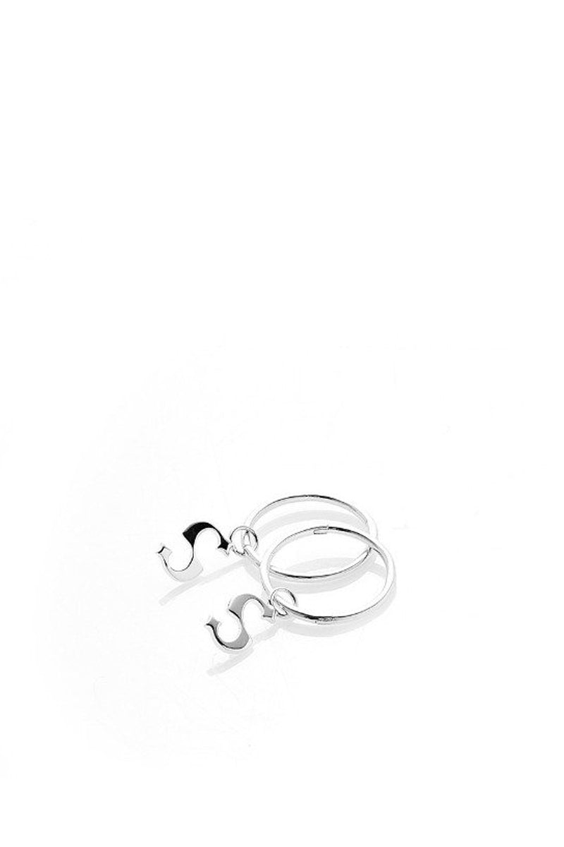 Stolen Girlfriends Club Jewellery - S Logo Anchor Sleepers, Silver