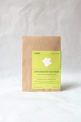 Crushes - Antioxidant Single Use Face Mask, Matcha