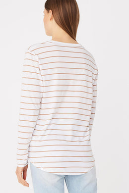 Assembly Label - Bay L/S Tee, Sandstone Stripe